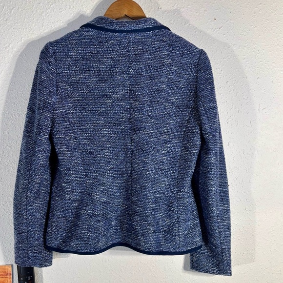 Talbots Textured Navy Blazer - Picture 2 of 6